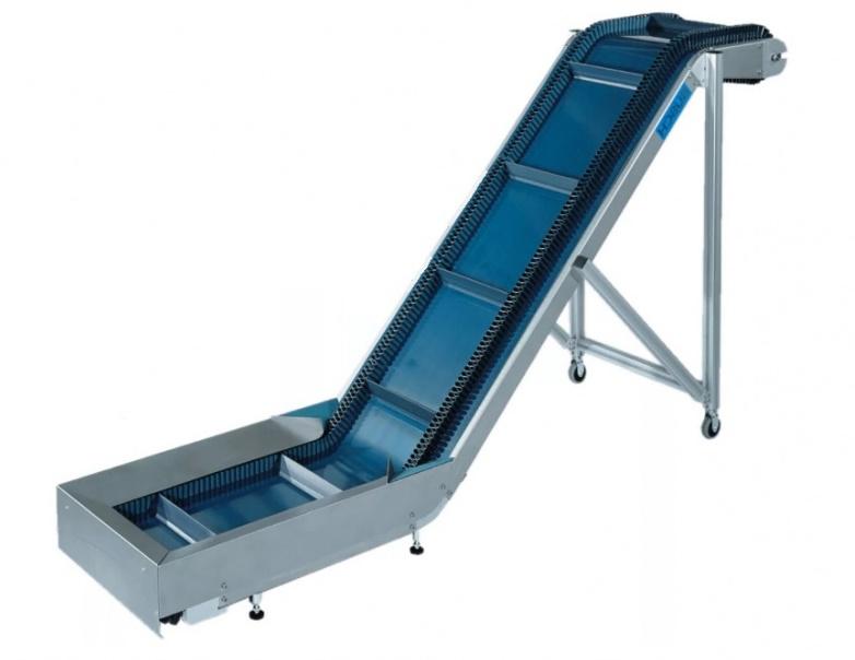 Ленточный конвейер с гофробортами