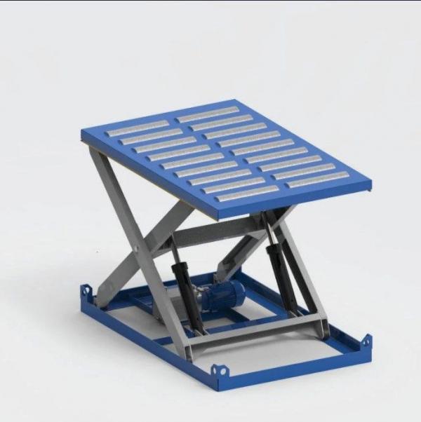 Гидравлический подъемный стол с рольгангом